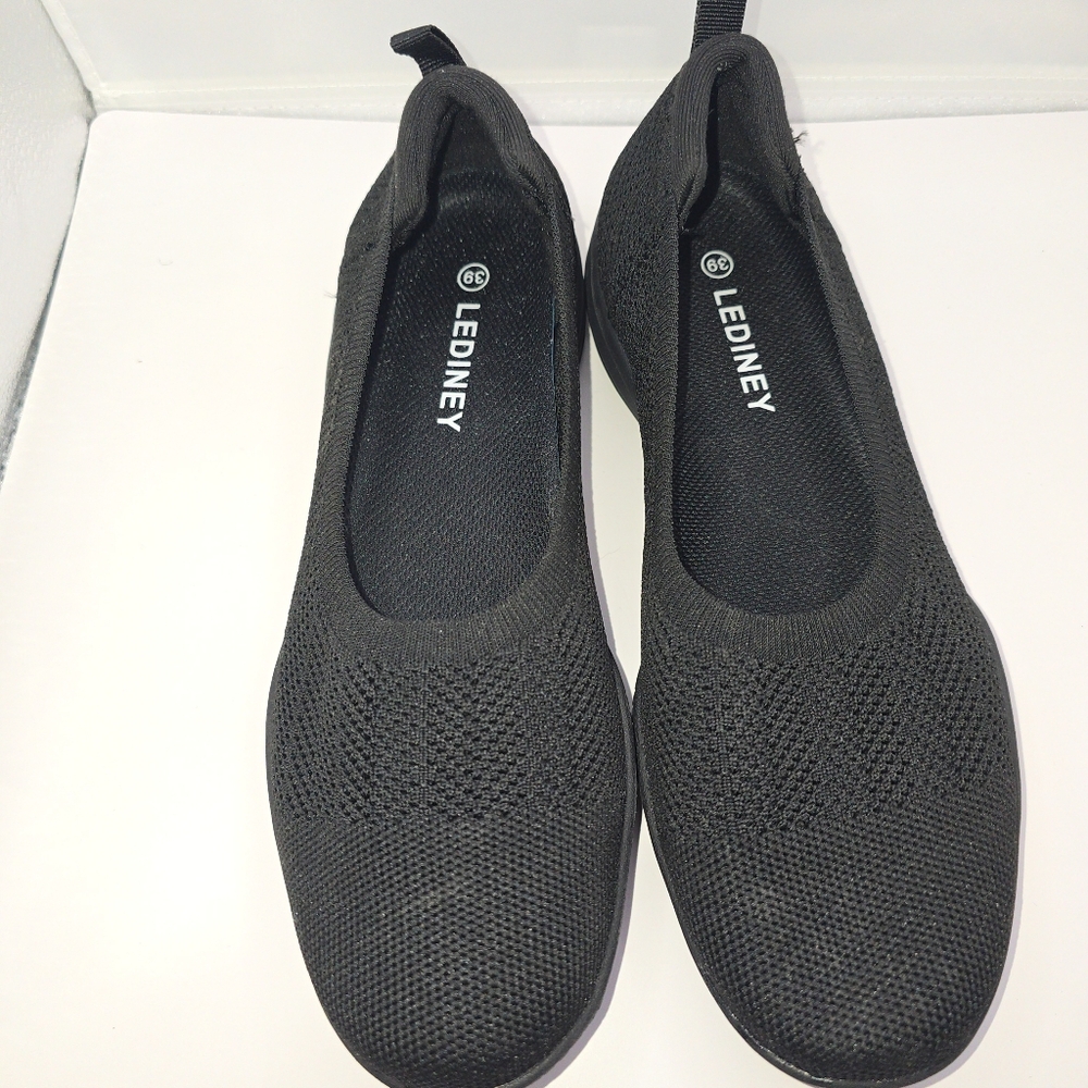 Women's Black Slip-On Shoes